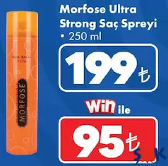 MORFOSE ULTRA SERT SAÇ SPREYİ 250 ML fiyat ve kampanya bilgisi